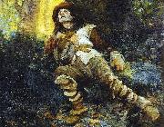 Antonio Parreiras Morte de Fernao Dias Paes Leme oil painting on canvas